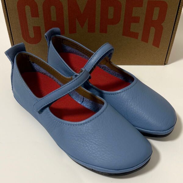 新品 Camper Right Nina カンペール バレエシューズ ブルー