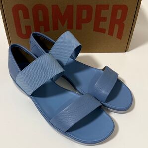 新品 Camper Right Nina カンペール サンダル ブルー