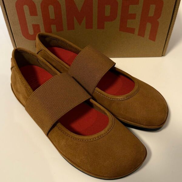 新品 Camper Right Nina カンペール バレエシューズ ブラウン