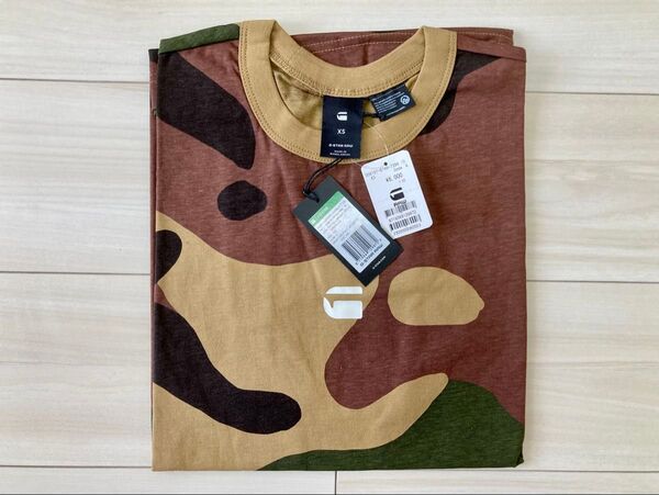 G-STAR RAW 新品未使用 XSサイズ Tシャツ カットソー カモフラ 迷彩 ジースターロゥ