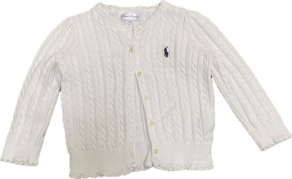 Ralph Lauren ケーブルニットカーディガン オフホワイト