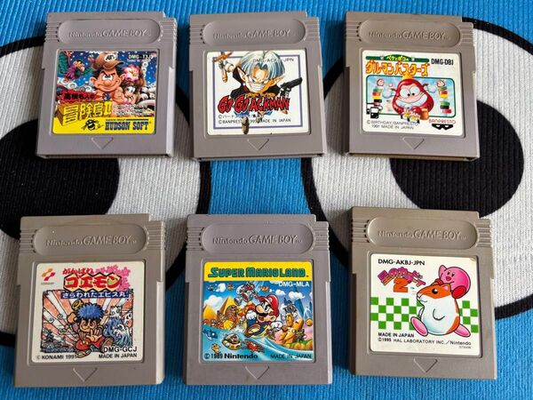 ゲームボーイソフト 6個セット まとめ売り 箱説なし アックマン、ゴエモン他