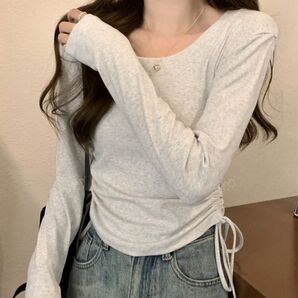 shein ロンt ラウンドネック