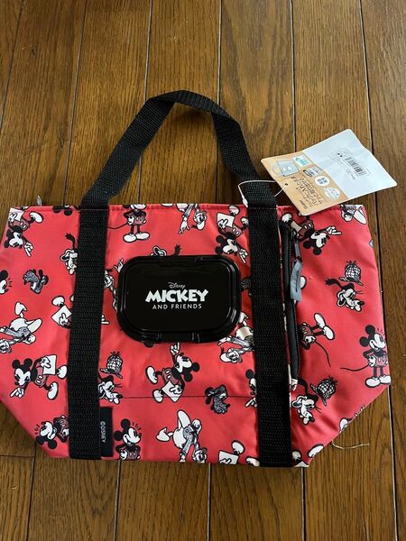ウェットティッシュポケット付ランチバッグ ミッキーマウスとその仲間達
