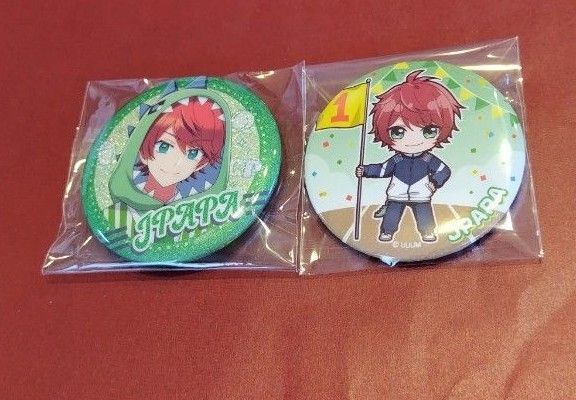 カラフルピーチ からぴち 缶バッチ じゃぱぱ 2枚セット ダイナー セブンイレブン