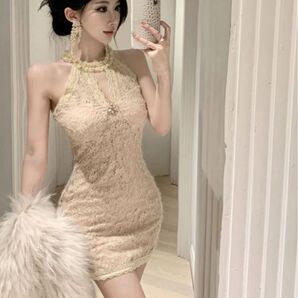 新品 キャバドレス レース ミニ丈 オフショル セクシー パーティー クラブ ワンピース