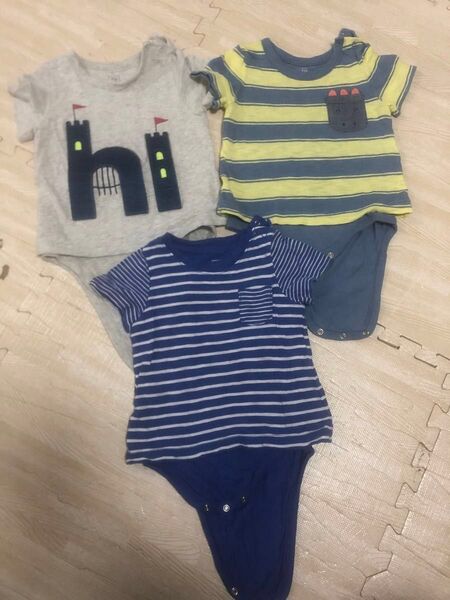 GAP 半袖ロンパース 3枚セット 80-90