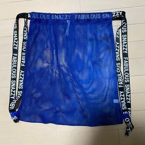 ナップサック 巾着 メッシュ ブルー FABULOUS SNAZZY