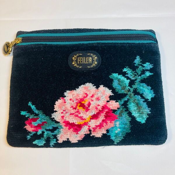 良品 フェイラー FEILER 花柄 ポーチ