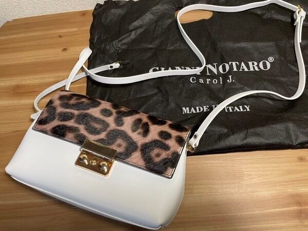 GIANNI NOTARO ジャンニノターロ レオパード ショルダーバッグ