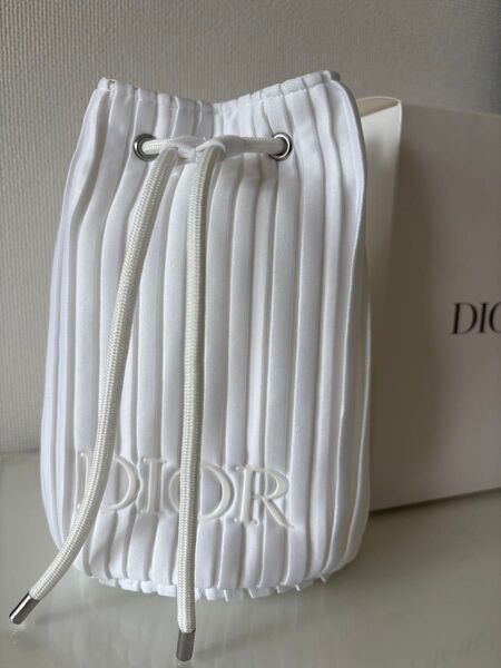 Dior 巾着袋 ホワイト ノベルティ 未使用