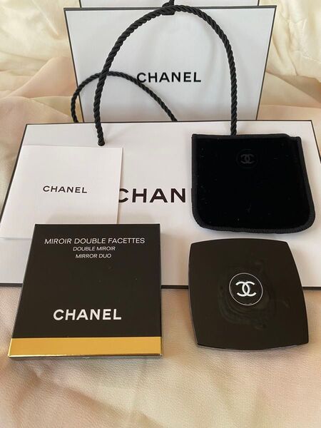シャネル CHANEL コンパクト ミラー コンパクトミラー ミロワール ドゥーブル ファセット ブラック