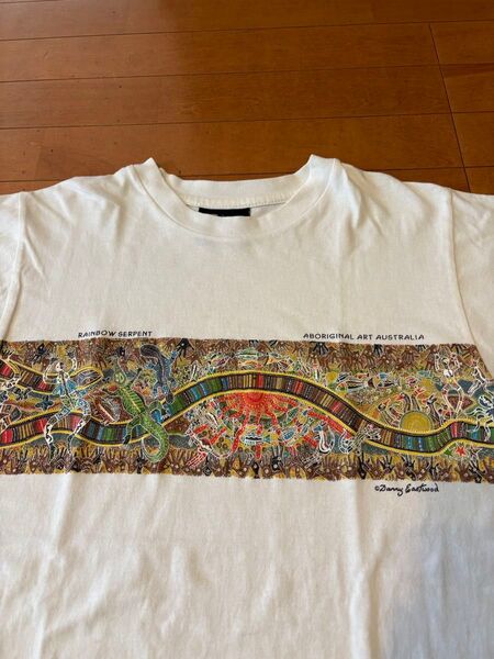 早い者勝ち オーストラリア アボリジニ tシャツ Sサイズ、綿100%。