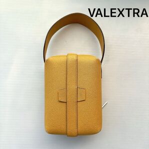 VALEXTRA tric trac ヴァレクストラ トリックトラック ボックス型 ミニハンドバッグ 国内正規品 レザー バッグ