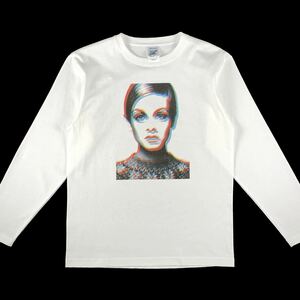 新品 大きい オーバーサイズ XXL 3XL 4XL 対応 ツイッギー TWIGGY 60's ミニスカ ファッション モデル ビッグ ロンT 長袖 Tシャツ パーカー