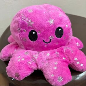 新品未使用★お値下げ不可★ リバーシブル オクトパス たこ ぬいぐるみ マーブルピンク キラキラ