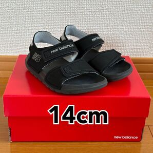 new balance ニューバランス キッズ サンダル SYFSPS-A1(ブラック) 14.0cm 箱付き