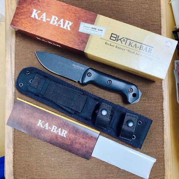 KA-BAR BK-2フルタング サバイバルナイフ 極厚7mm ブレード 正規品 アウトドア キャンプ ブッシュクラフトナイフ