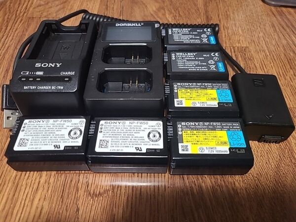 SONY FW-50 バッテリー 充電器2種 ダミーバッテリー