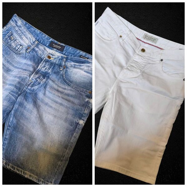 SCOTCH&SODA RALSTON ショートパンツ ブルー ホワイト