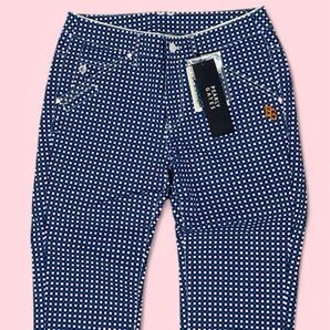 値下げ 新品 タグ付き 定価33,000円 PEARLYGATES パンツ サイズ2 ストレッチ ゴルフ パンツ チェック