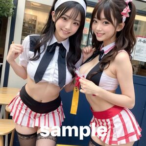 A13 プレミアム AI 美女 ウェイトレス ポスター A4サイズ