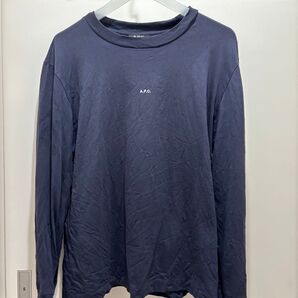 お値下げしました!アーペーセー ロゴTシャツ ネイビー