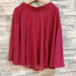 ブルーレーベルクレストブリッジ レッド系 フレアスカート サイズ 38