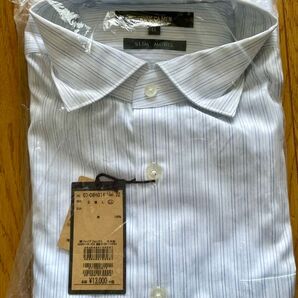 COMME CA MEN ストライプシャツ スリムモデル 未使用