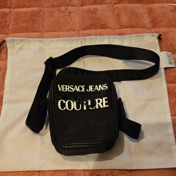 VERSACE JEANS COUTURE ショルダーバッグ ブラック