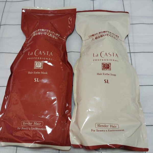 La CASTA ラ・カスタ ヘアエステ SL ラカスタ 弱酸性シャンプー トリートメントスレンダーヘア用 600ml リフィル
