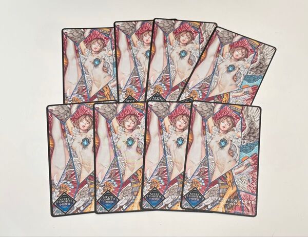 『小畑健展』 描き下ろし「NEVER COMPLETE」カード 8枚