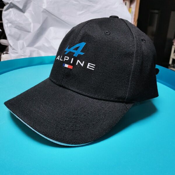 【未使用】 アルピーヌ ALPINE キャップ 帽子 黒 フリーサイズ