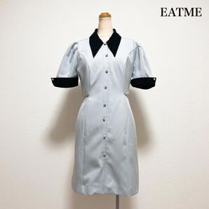 EATME イートミー サイドレースバイカラーワンピース グレー 地雷系 サブカル