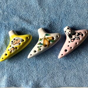 オカリナ 陶器製 3個セット 瀬戸焼