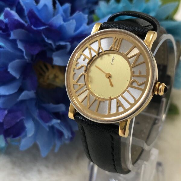 Yves Saint Laurent 腕時計 ゴールド×シルバー コンビ