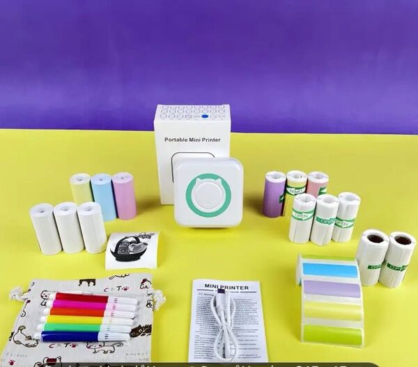 ミニプリンター ラベルプリンター スマホ プリンター 小型プリンター シール 写真 勉強