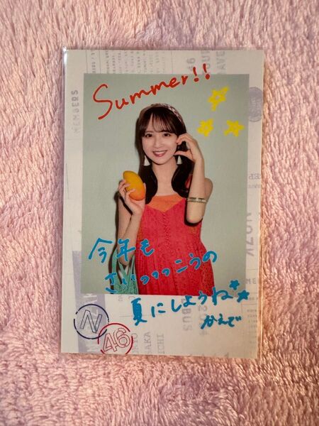 【新品未使用】乃木坂46 佐藤楓 ポラロイド風ステッカー 乃木坂カフェ 真夏の全国ツアー2024