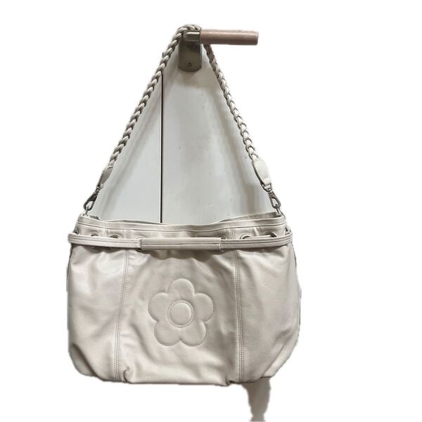 【MARY QUANT】ショルダーバッグオフホワイト