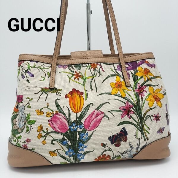 極美品★グッチ トートバッグ フローラ