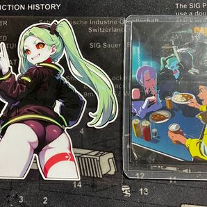 サイバーパンク 22カレー 特典 カード エッジランナーズ 集合 全員+ レベッカ エッジランナーズ マグネットシート