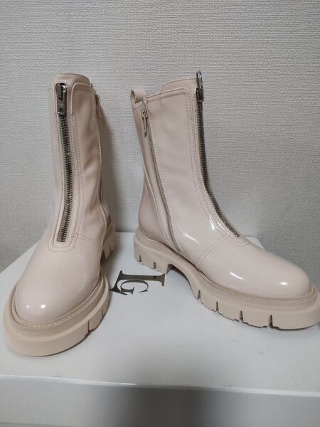 新品 Luca Grossi ルカグロッシ センタージップブーツ 23cm