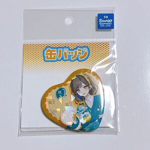 あひるのペックル D賞 ホログラムハート型缶バッジ 赤倉 サンリオ くじ