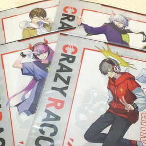 crazyraccoon クリアファイル 一番くじ 4点セット じゃすぱー Ras Selly だるまいずごっど