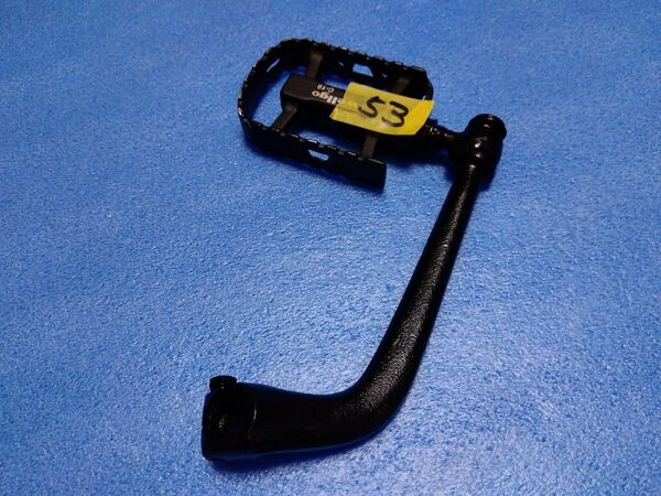 #53 カブ キックペダル ヴィンテージ 旧車風 バイシクル 自転車ペダル 純正改 カブ系 ブラックつや消し
