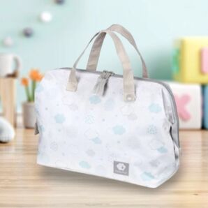 スケーター 大きく開いて出し入れが便利ながま口おむつポーチ!HappyDays③