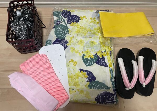 【クリーニング済み】浴衣7点セット