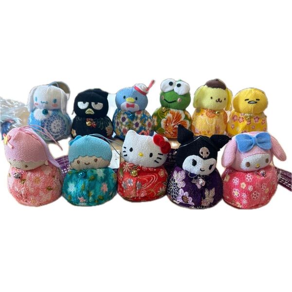 非売品!!サンリオレア商品 可愛いサンリオキャラクターの昔懐かしいお手玉セット 11個(*´-`)