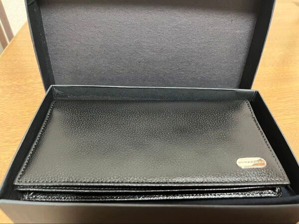 BURBERRY 長財布 ブラック レザー 新品未使用