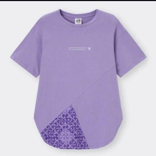 GU☆鬼滅の刃 オーバーサイズコンビ Tシャツ☆胡蝶しのぶ